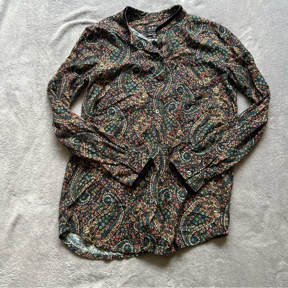 SOLD—APC Paris Paisley Blouse - Picture 1 of 6
